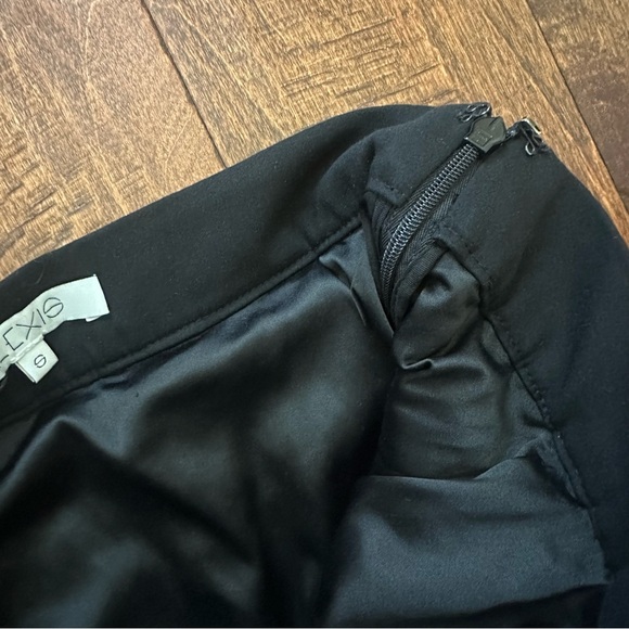 Alexis Albina Windowpane-Check Mesh-Knit Midi Skirt Black/White Women's Size S - Picture 7 of 11